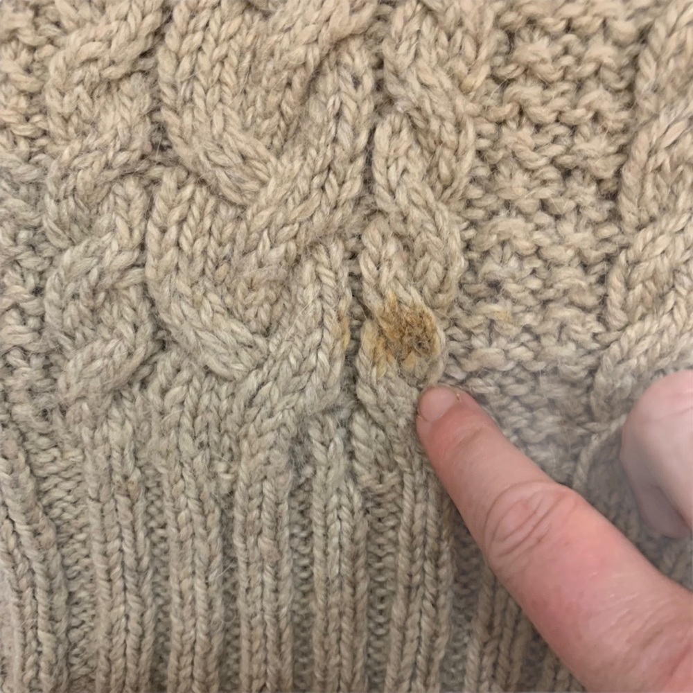 Polo by Ralph Lauren Men's Cable Knit Crewneck Sweater - Beige - Picture 5 of 7